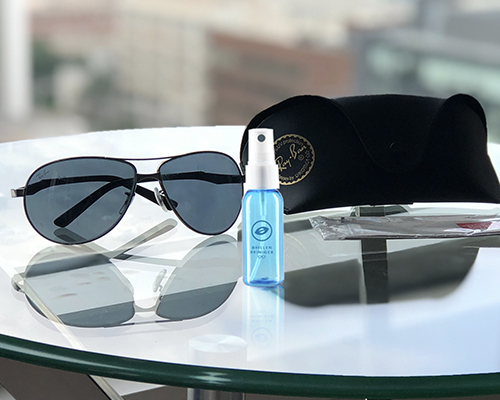  Spray limpiador de lentes 2 8oz + 1 2oz limpiador de anteojos,  con 10 paños de microfibra, sin amoníaco y rayas, seguro para gafas y  electrónicos : Salud y Hogar